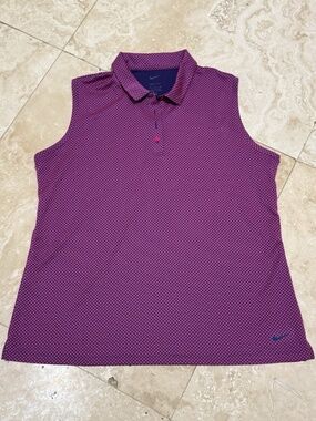 Nike Women’s Pink Golf Dri-Fit Polo -sz. XL -- EUC